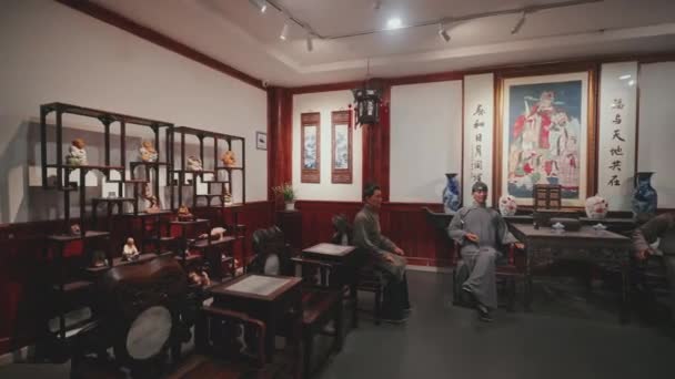 Traditionellt Kinesiskt Museum Chengdu — Stockvideo