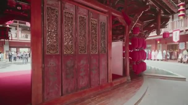 Çin Deki Antik Luodai Kasabası — Stok video
