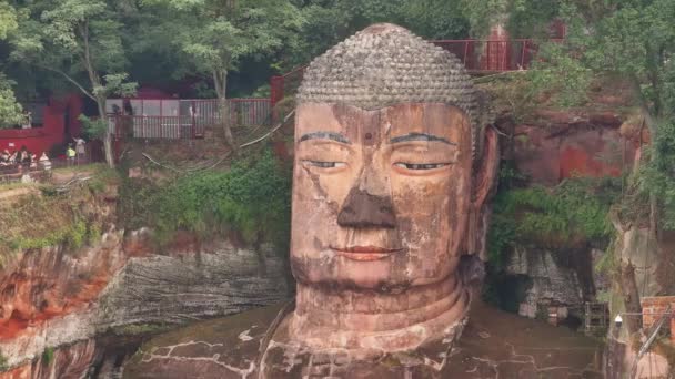 Leshan Riesenbuddha Schöne Aussicht — Stockvideo