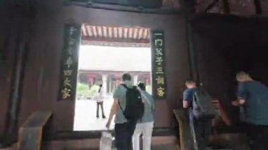 Sonbaharda Lushan Botanik Bahçesi