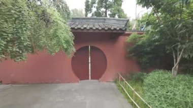 Chengdu Wuhou Tapınağı Antik mimari manzara
