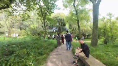 Sonbaharda Lushan Botanik Bahçesi