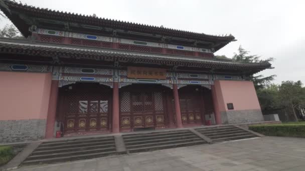 Chengdu Wuhou Chrám Starobylé Architektonické Scenérie — Stock video