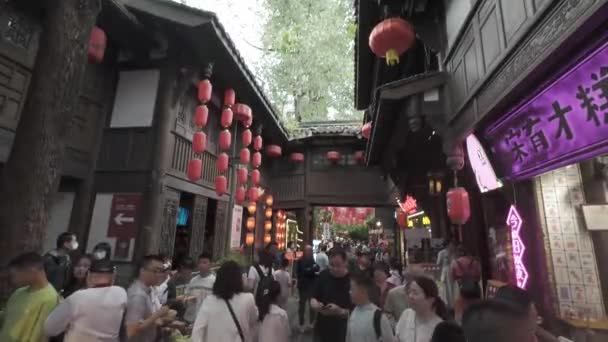Ένας Ιστορικός Δρόμος Στην Πολιτιστική Περιοχή Cheng Κίνα — Αρχείο Βίντεο