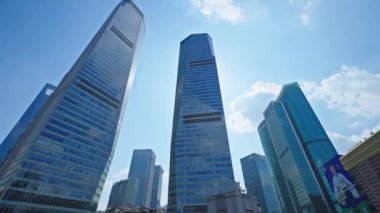 Çin 'in Şangay şehrindeki modern binalar