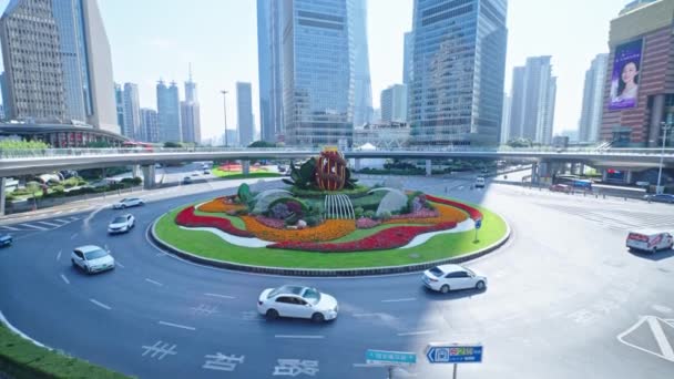 Nowoczesna Architektura Szanghaju Chiny — Wideo stockowe