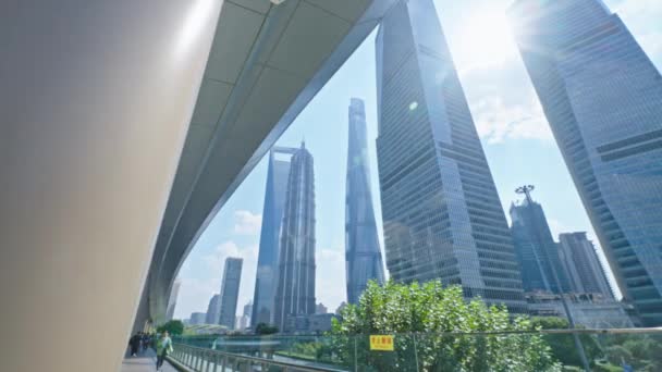 Modern Architecture Shanghai City China — Stock Video