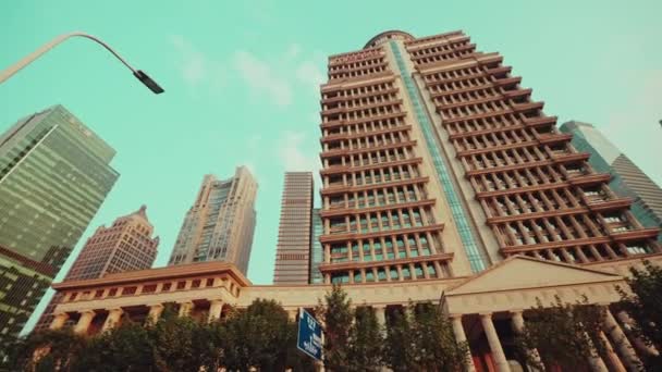Cityscape Skyscrapers City China — Stock Video