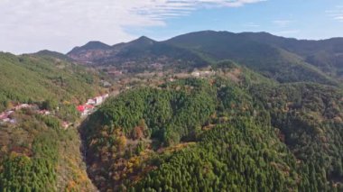 Gangcheonsan dağın, Sunchang, Jeollanamdo, Güney Kore, Asya havadan görünümü