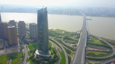 Nanchang Sinic Merkezi 'nin güzel manzarası, Şangay Tianhua Mimarisi 