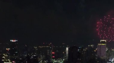 Çin 'in Jiangxi kenti Nanchang Havai fişek gösterisi