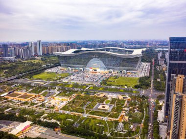 Asya şehri modern mimari görüşü