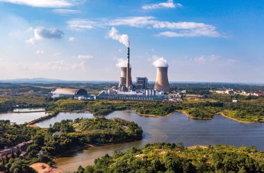 Kömür termik santrali sahnesi