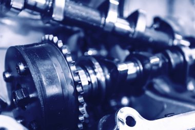 Motoru tamir et, yakın çekim görüntüsü 