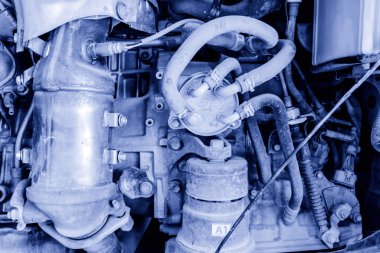 Motoru tamir et, yakın çekim görüntüsü 