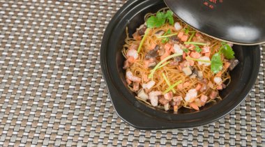 Asya mutfağının yakın çekim görüntüsü