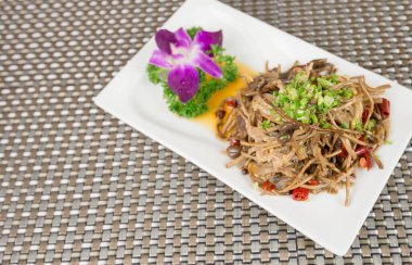 Asya mutfağının yakın çekim görüntüsü