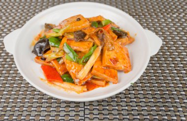 Asya mutfağının yakın çekim görüntüsü