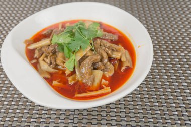 Asya mutfağının yakın çekim görüntüsü