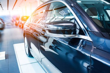 Modern araba kuaförde yakın çekim görüntüsü.