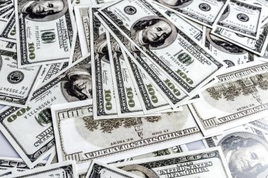 Dolar banknotları arka plan, finansal konsept 