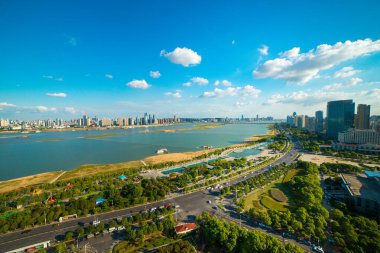 Asya şehri modern mimari görüşü