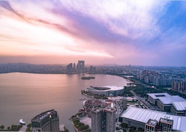 Asya şehri modern mimari görüşü