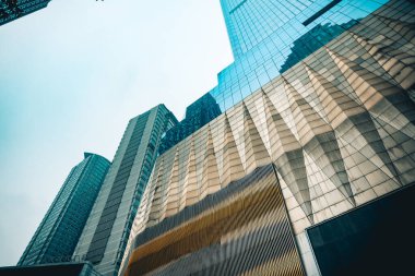 Jiangbeizui Finansal Şehir Sahnesi, Chongqing, Çin               