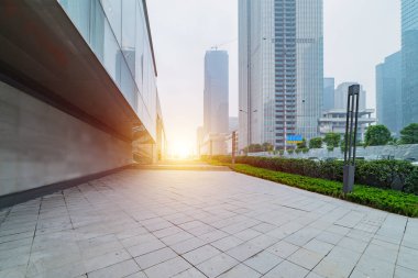 Jiangbeizui Finansal Şehir Sahnesi, Chongqing, Çin               