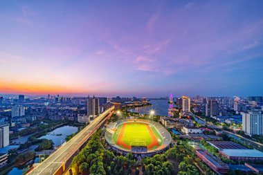 Asya şehri modern mimari görüşü