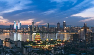 Asya şehri modern mimari görüşü