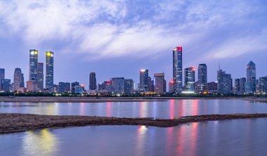 Asya şehri modern mimari görüşü