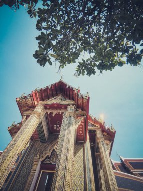 Bangkok 'taki ünlü şehrin tapınağı.