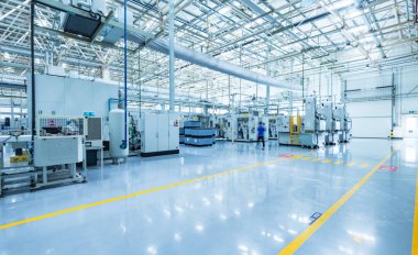 Bir araba imalat atölyesinde olay yeri