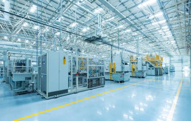 Bir araba imalat atölyesinde olay yeri