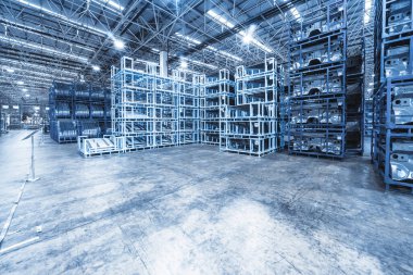 Bir araba imalat atölyesinde olay yeri