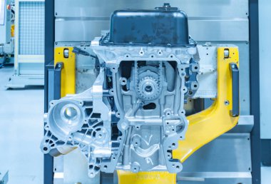 Bir araba imalat atölyesinde olay yeri