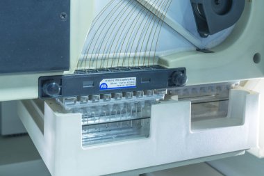 Laboratuvar ekipmanları yakın çekim görüntüsü