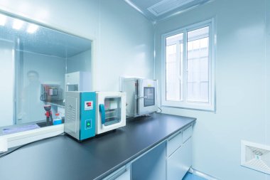 Laboratuvar ekipmanları yakın çekim görüntüsü