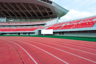 Boş stadyum seyirciler için yer ve arena