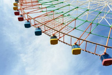 Lunaparktaki dönme dolap manzarası 