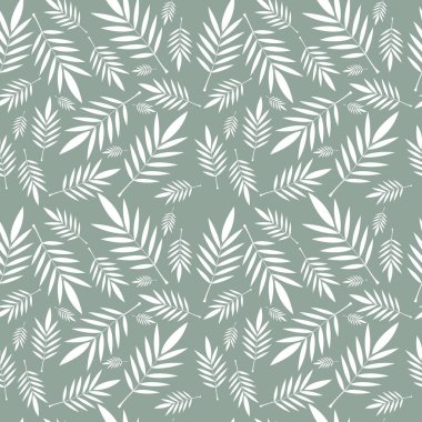 Kart arkaplanı dikişsiz yeşil yapraklar