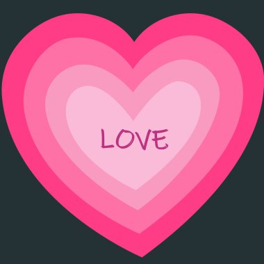 Kırmızı gölgeli sevgililer günü için kalpleri olan bir arka plan.