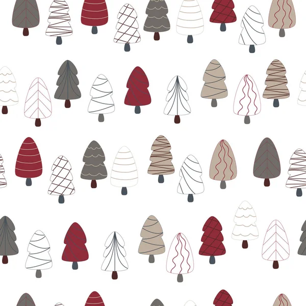 Noel Ağaçları Ile Noel Arka Plan — Stok Vektör