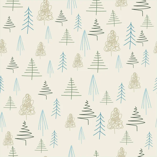 Christmas Background Christmas Trees — Stock Vector