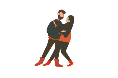 Aşık tatlı bir çift. Karı koca. Oğlan ve kız. Bir erkek ve bir kadın. Sevgililer Günü