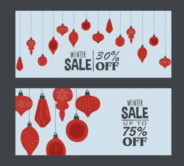 Bir dizi reklam broşürü. İndirim kuponu. Noel ziyafeti. Bahar indirimi.