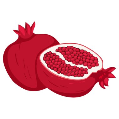 Nar Meyvesi Bir Tüm ve Bir Açık Meyve 'nin Canlı İllüzyonu