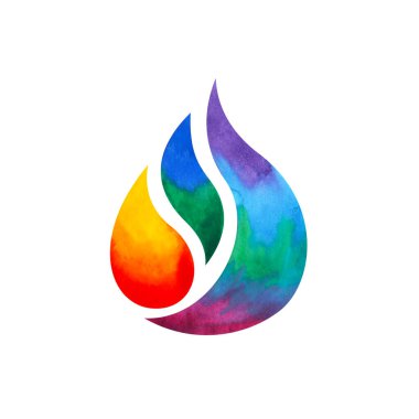 Çakra reiki şifalı lotus logosu simgesi ruh sağlığı manevi sanat terapisi suluboya boya resim mandala