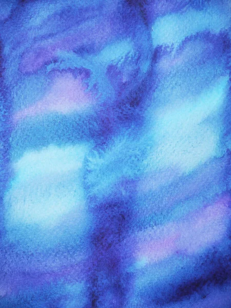 Акварель Темно Синее Небо Ночь Глубокий Океан Рисованные Вручную Иллюстрации — стоковое фото